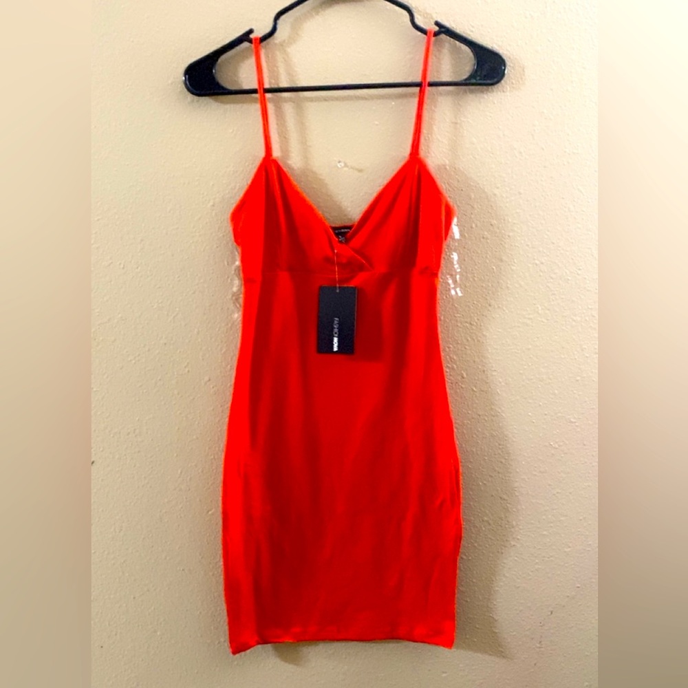 Shein, red mini dress, new with tags